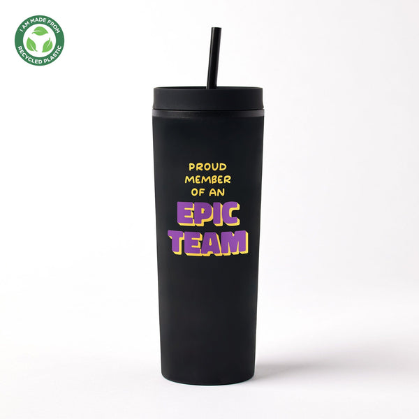 Sustainable Soft Touch Travel Tumbler - Epic Team