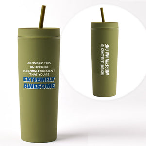 Custom: Sustainable Soft Touch Travel Tumbler - Awesome