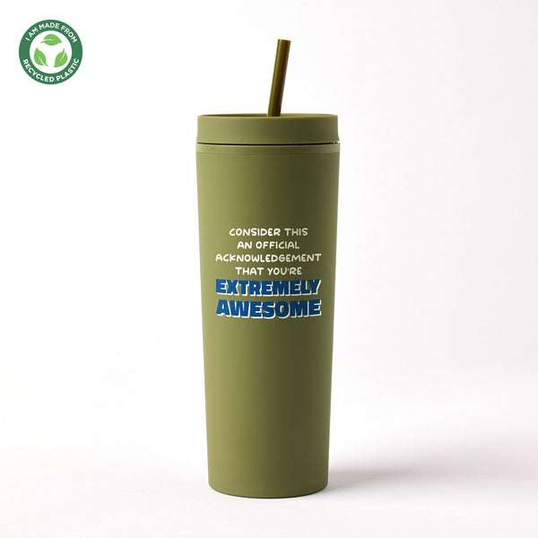 Sustainable Soft Touch Travel Tumbler -