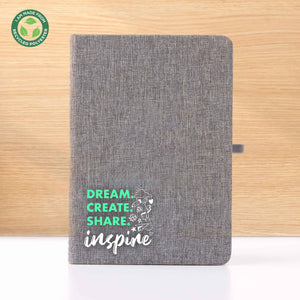 Eco-Smart Two-Tone RPET Notebook - Inspire