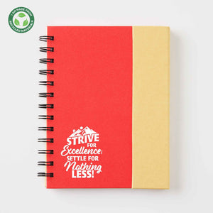All-in-One Eco Journal w/ Sticky Notes & Pen - Excellence