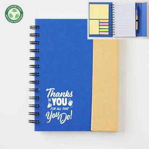All-in-One Eco Journal w/ Sticky Notes & Pen - Thanks to You