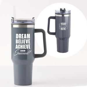 Custom: 40 oz Mega Mug Travel Tumbler - Dream, Believe
