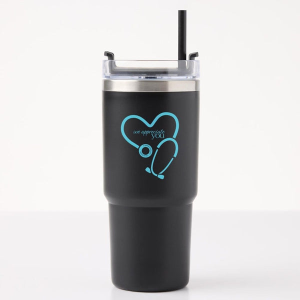 The Drake Stainless Steel Travel Mug - Stethoscope