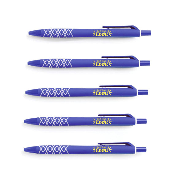 5pk - Team Pen Set - Blue - Best Team Ever