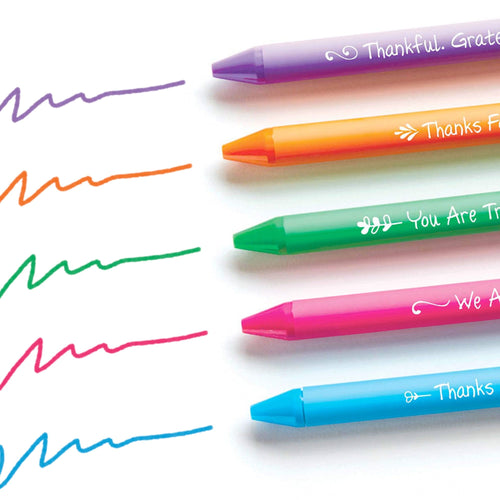 Colorful Pen Pack - Smart Sayings - 5 per Pack | New Employee Welcome Gift | Baudville