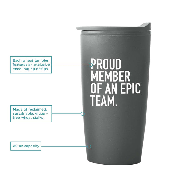Value Wheat Tumbler - Epic Team - Grey