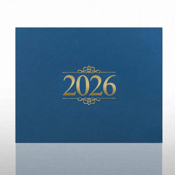 Foil Certificate Cover - 2026 Ornaments - Blue