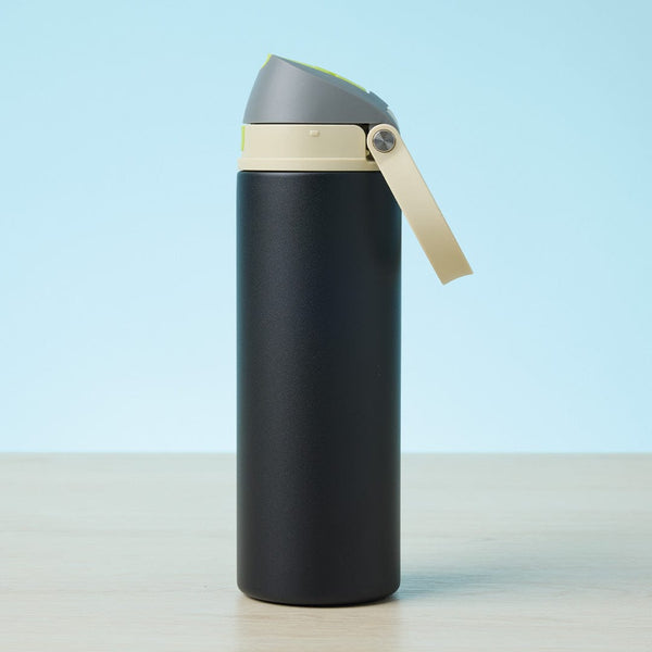 Add Your Logo: Tri Color Flip Top 24oz Stainless Water Bottle