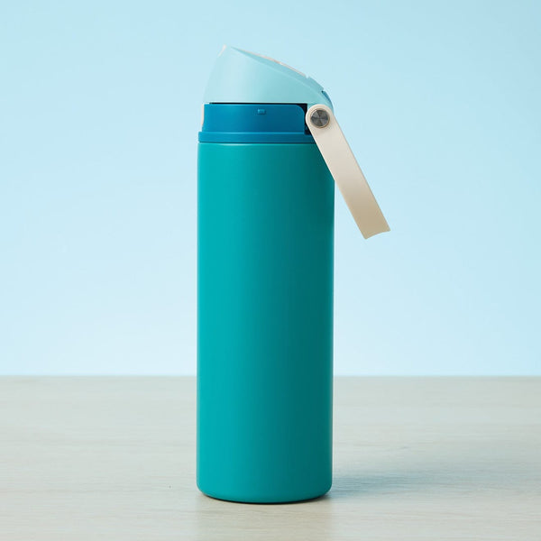 Add Your Logo: Tri Color Flip Top 24oz Stainless Water Bottle