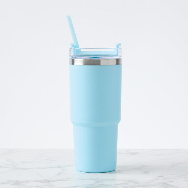 Add Your Logo: Value Line Color Pop Tumbler with Straw