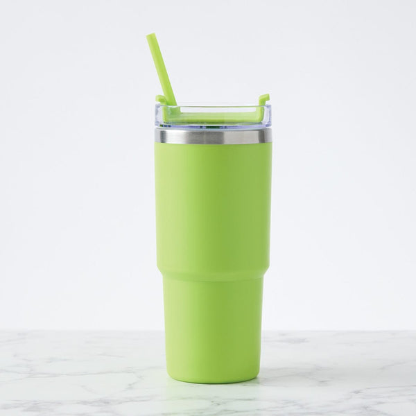 Add Your Logo: Value Line Color Pop Tumbler with Straw