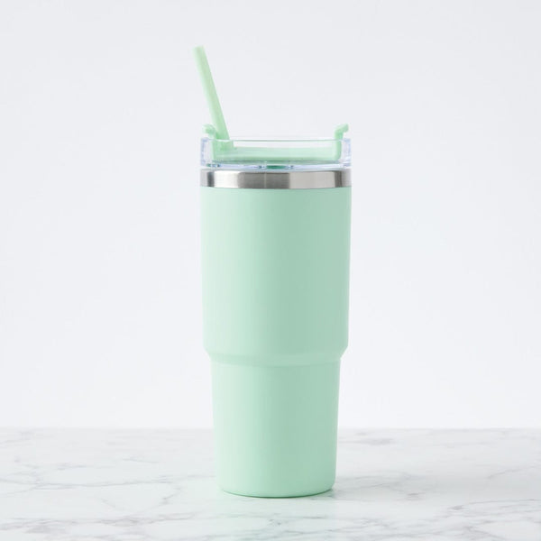 Add Your Logo: Value Line Color Pop Tumbler with Straw