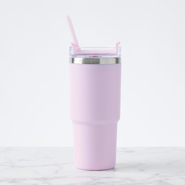 Add Your Logo: Value Line Color Pop Tumbler with Straw