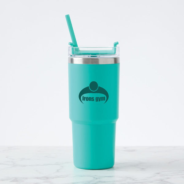 Add Your Logo: Value Line Color Pop Tumbler with Straw