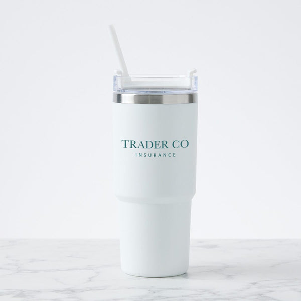 Add Your Logo: Value Line Color Pop Tumbler with Straw
