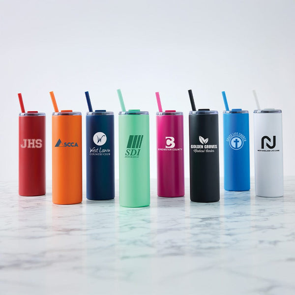 Add Your Logo: Bold Sips 16oz Slimline Travel Mug