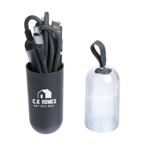 Add Your Logo: Charge & Go Fast-Charging Braided Cable in Case