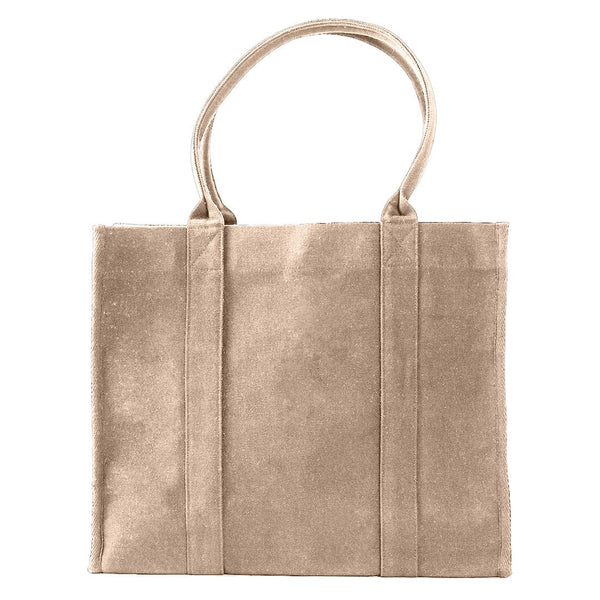 Add Your Logo: Modern Canvas Book Tote