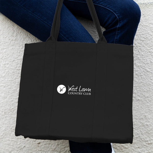 Add Your Logo: Modern Canvas Book Tote