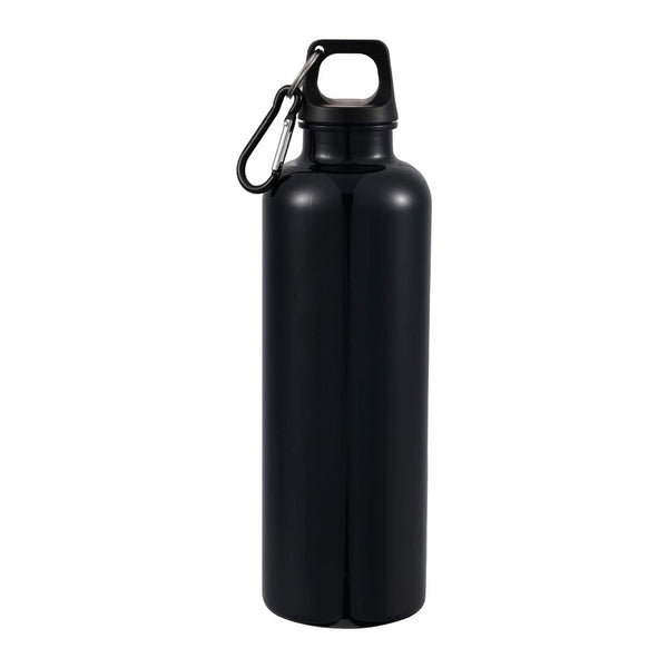 Add Your Logo: Game Day Recycled Water Bottle with Carabineer Clip 25oz
