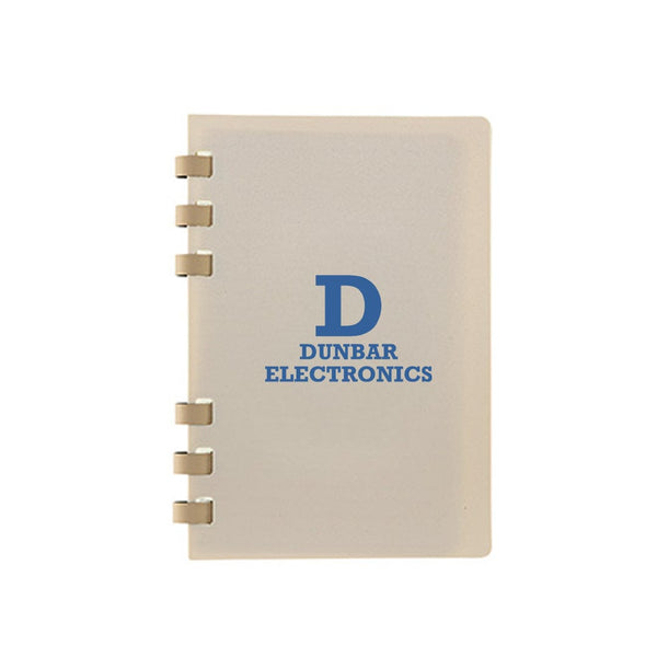Add Your Logo: Recycled Plastic Cover 6-Ring Notebook with Lined Paper
