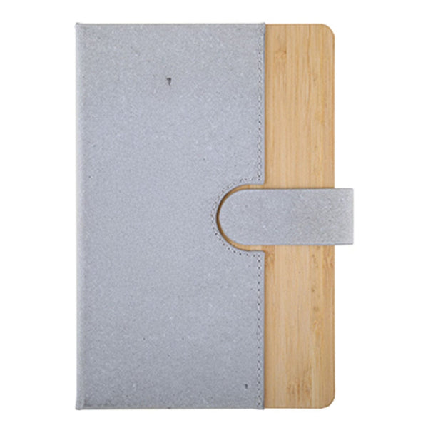 Add Your Logo: Executive Bamboo Journal With Magnet Close
