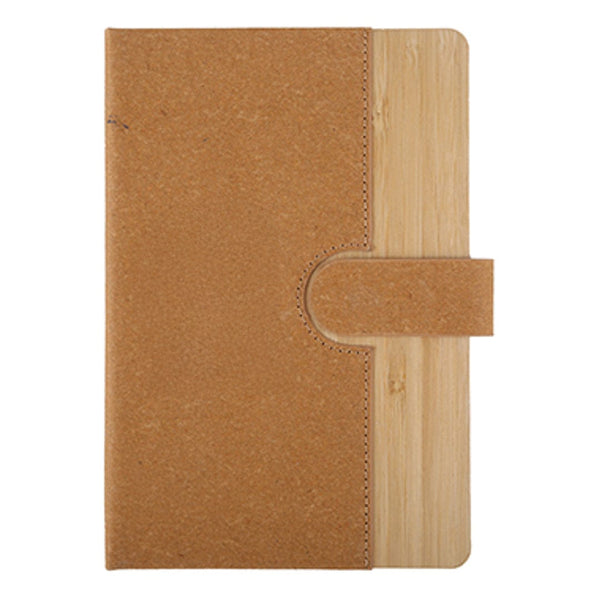Add Your Logo: Executive Bamboo Journal With Magnet Close