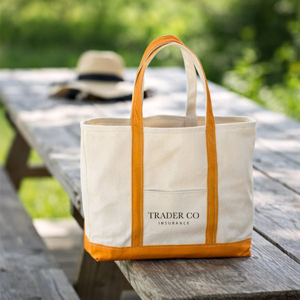 Add Your Logo: Voyage & View Canvas Tote