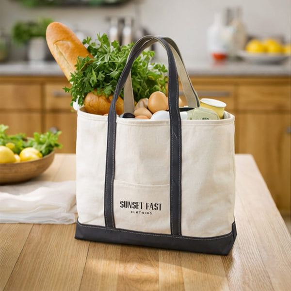 Add Your Logo: Voyage & View Canvas Tote