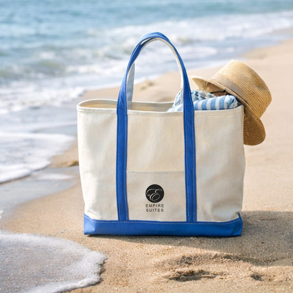 Add Your Logo: Voyage & View Canvas Tote