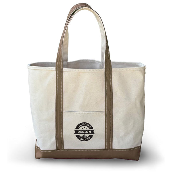 Add Your Logo: Voyage & View Canvas Tote
