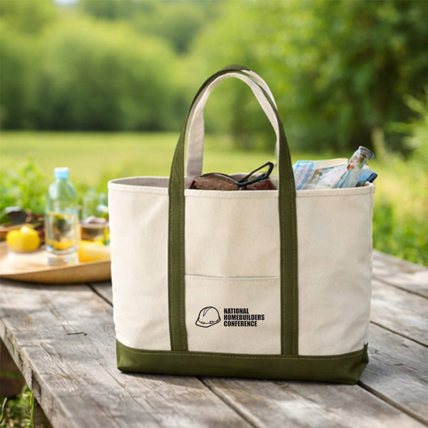 Add Your Logo: Voyage & View Canvas Tote