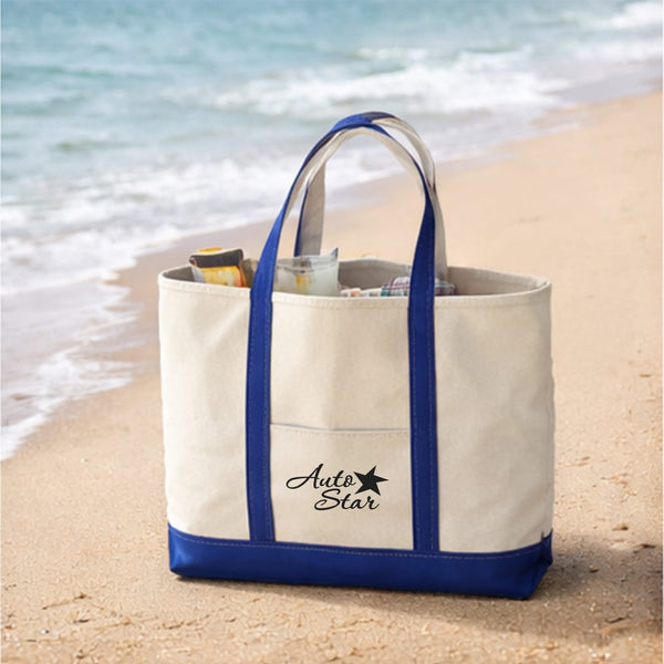 Add Your Logo: Voyage & View Canvas Tote