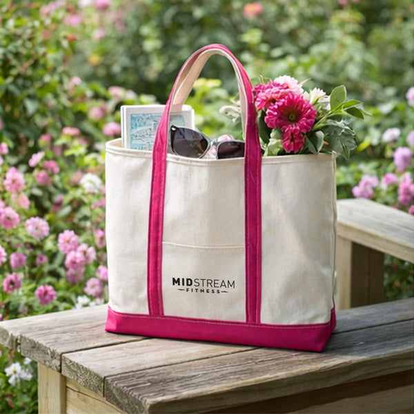 Add Your Logo: Voyage & View Canvas Tote