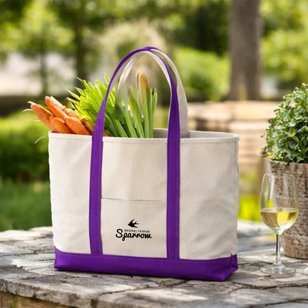 Add Your Logo: Voyage & View Canvas Tote