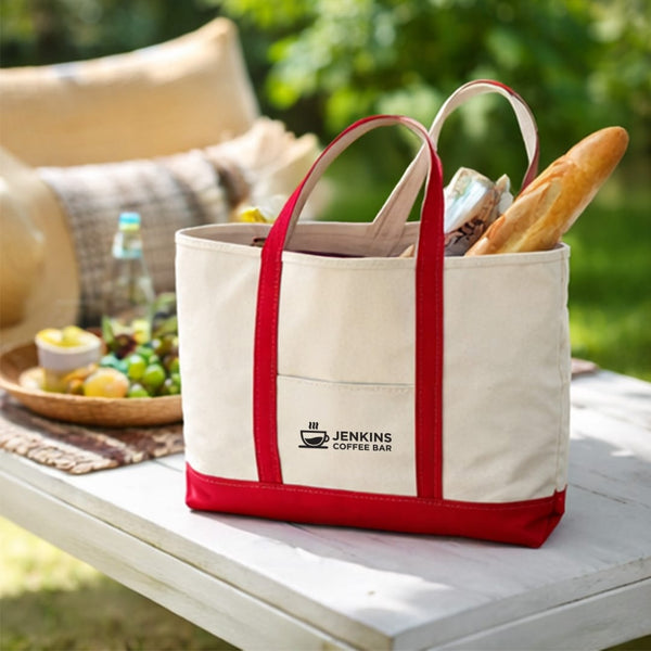 Add Your Logo: Voyage & View Canvas Tote