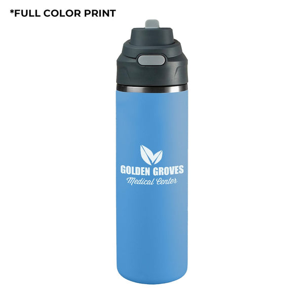 Add Your Logo: Snap and Go 24 Oz Stainless Bottle