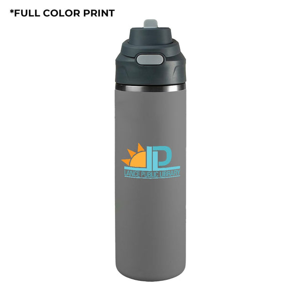 Add Your Logo: Snap and Go 24 Oz Stainless Bottle