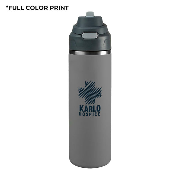 Add Your Logo: Snap and Go 24 Oz Stainless Bottle