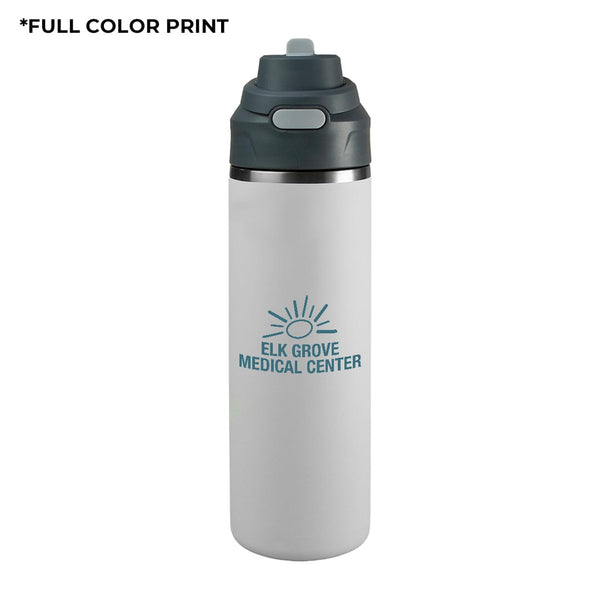 Add Your Logo: Snap and Go 24 Oz Stainless Bottle