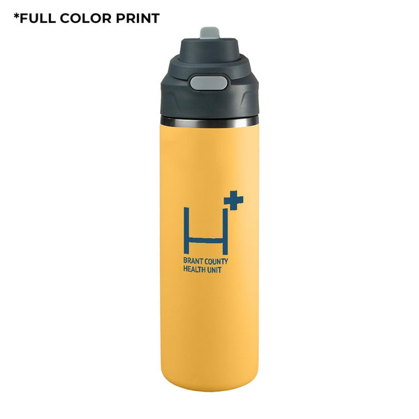 Add Your Logo: Snap and Go 24 Oz Stainless Bottle