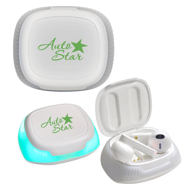 Add Your Logo: Brilliant Amplitude Wireless Ear Buds