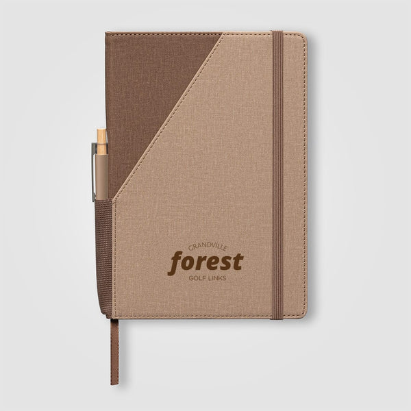Add Your Logo: The Prestige Refillable Pen & Recycled Journal Set