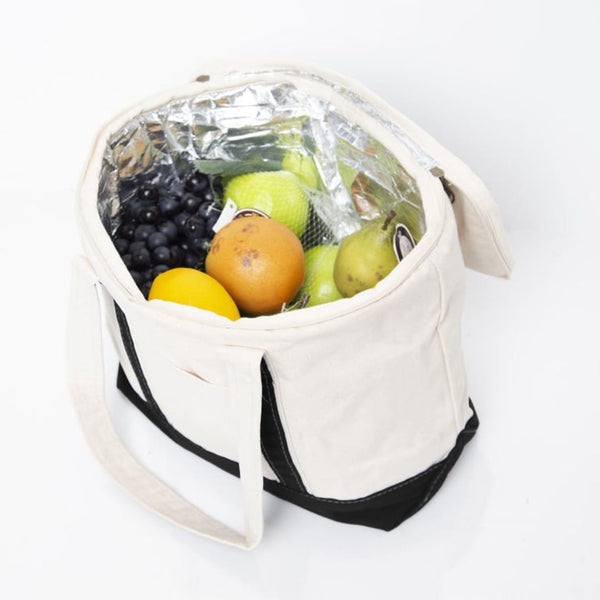 Add Your Logo: Small Canvas Lunch Cooler