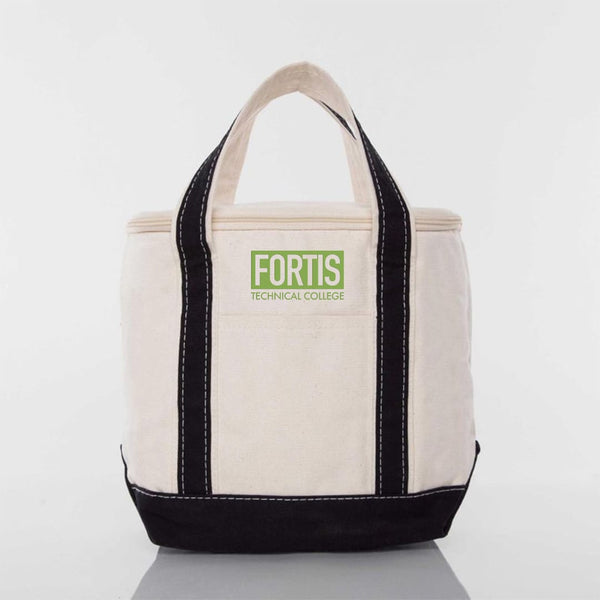 Add Your Logo: Small Canvas Lunch Cooler