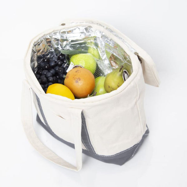 Add Your Logo: Small Canvas Lunch Cooler