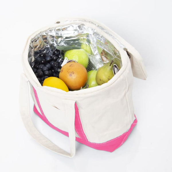 Add Your Logo: Small Canvas Lunch Cooler