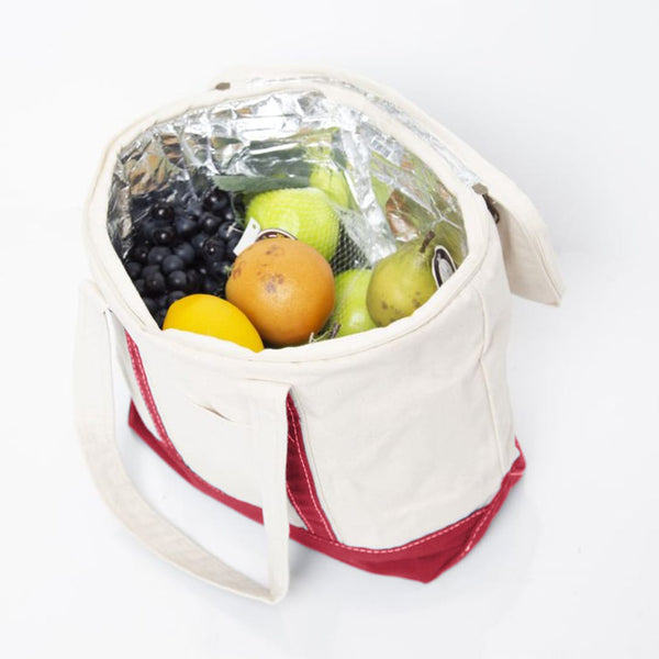 Add Your Logo: Small Canvas Lunch Cooler