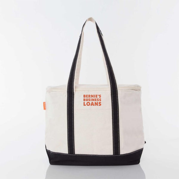 Add Your Logo: Large Canvas Lunch Cooler
